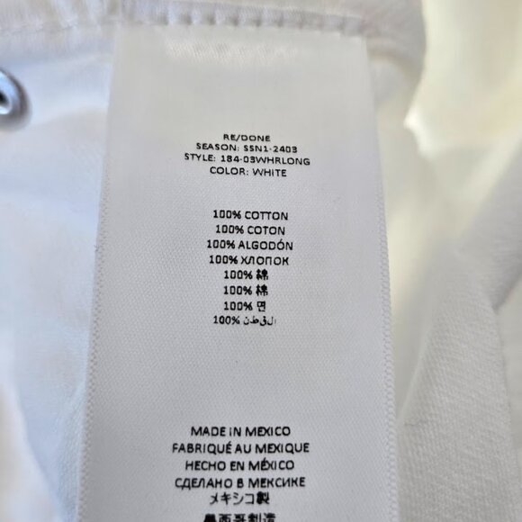 RE/DONE high rise loose long denim Sz 29 NEW - Picture 7 of 8